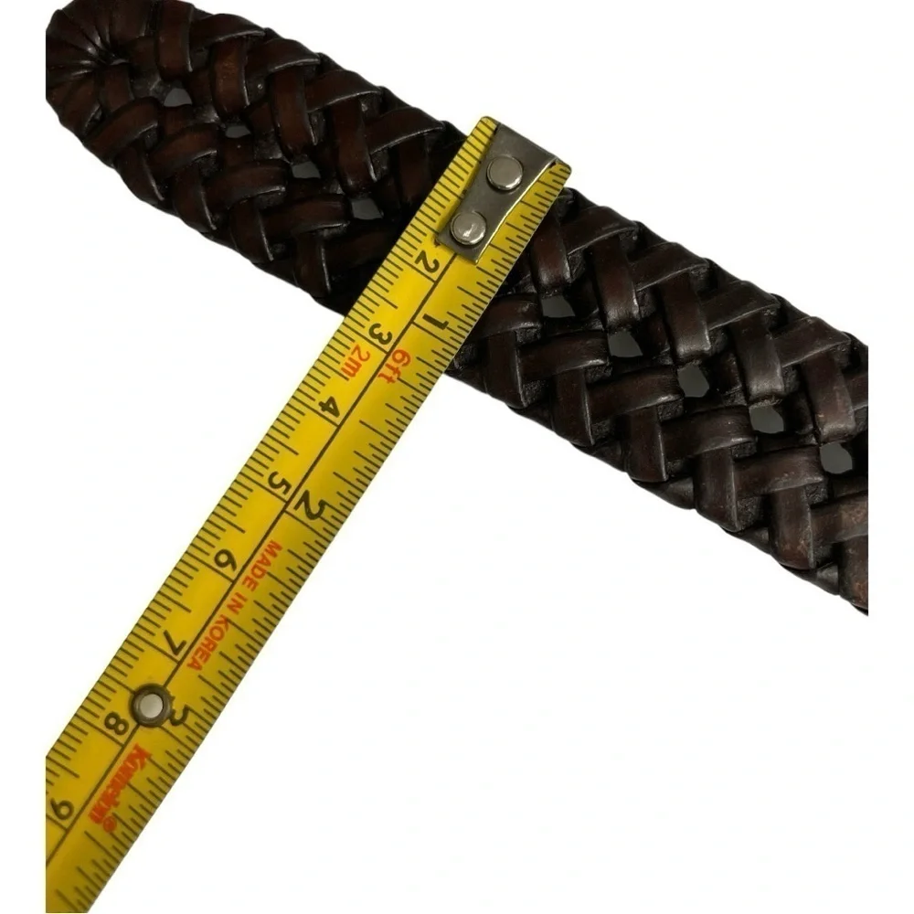 Braided Reversible Belt size M Black and Brown